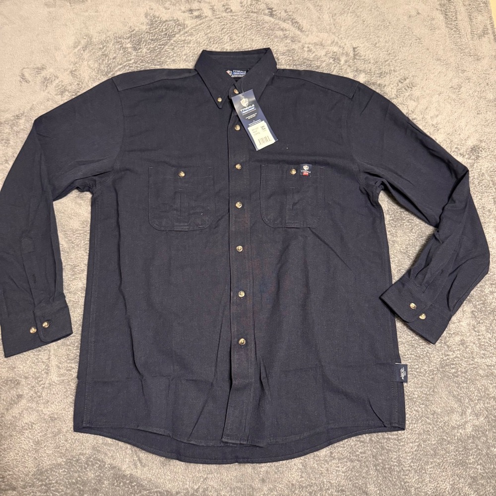 Tyndale NWT Men's FRMC Tradesman‎ FR Button Down Shirt M110T Sz L